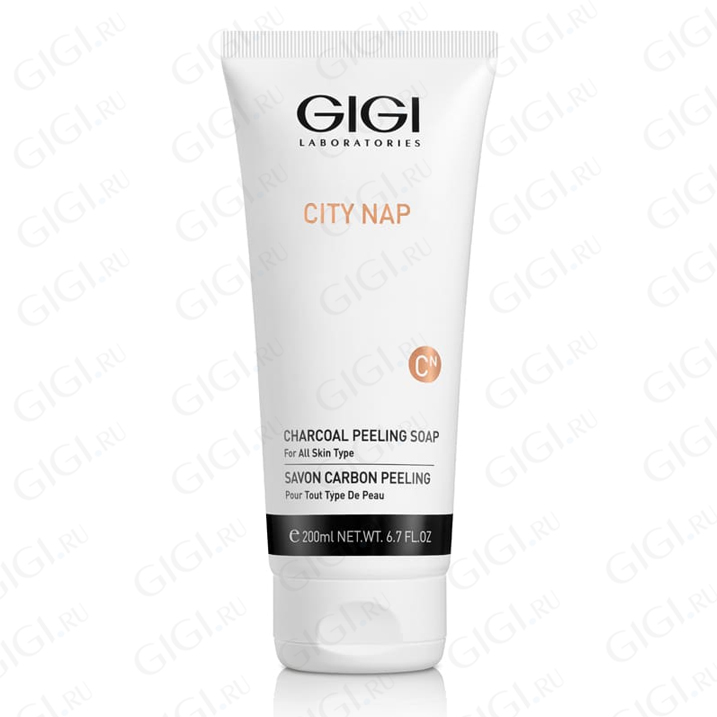 22500 Мыло жидкое для лица GIGI City NAP Charcoal Peeling Soap, 200 мл
