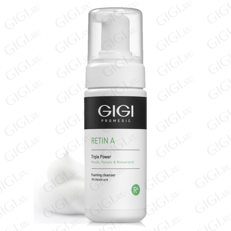 33072 Очищающий мусс GIGI Retin A Triple Power Foaming Cleanser, 120 мл